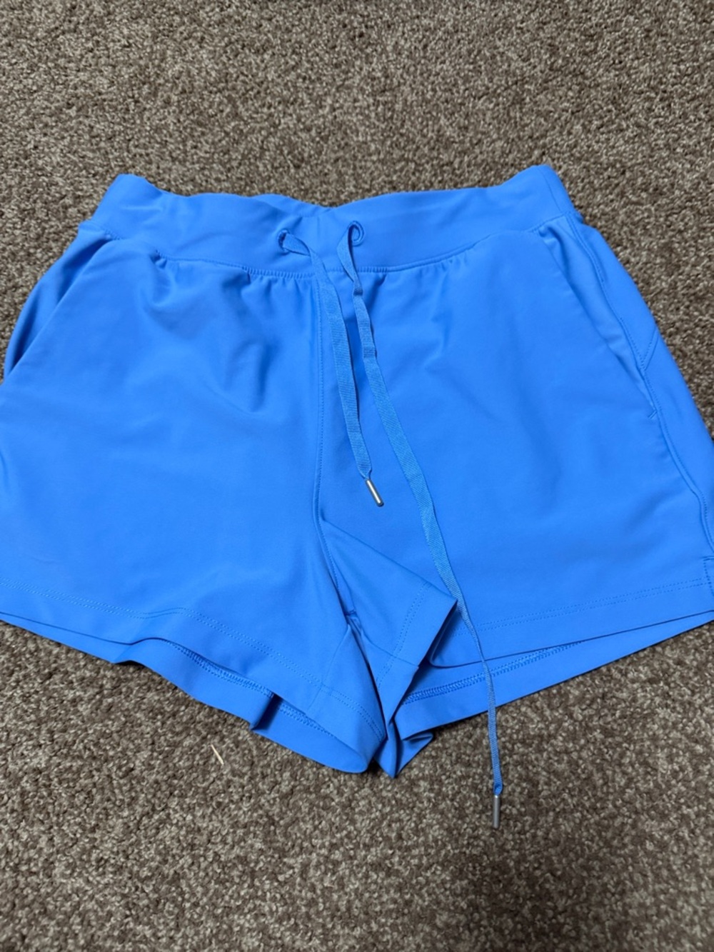 Old Navy Bright Blue Athletic Drawstring Shorts A-41